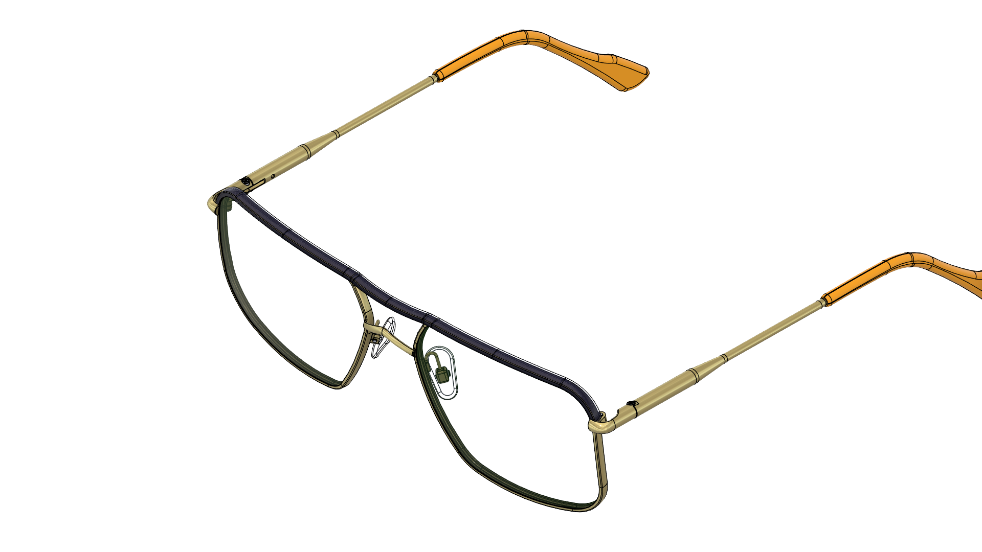 glasses frame without glass lens
