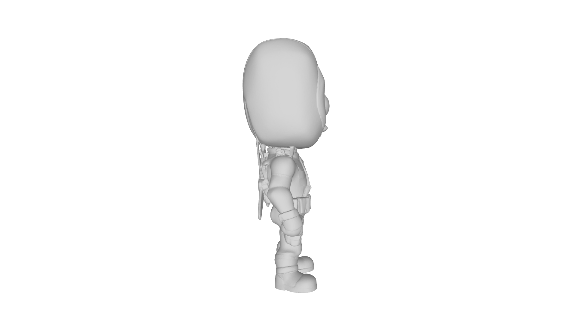 Miniatura 3 do modelo 3D Deadpool Stylized "Chibi" Figure