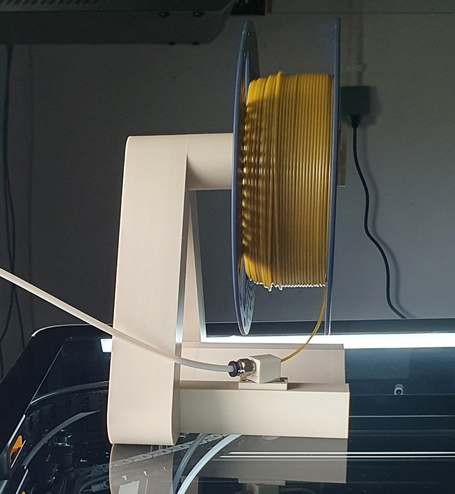 Spool Holder for second noozle  H2D (TPU) or any other printer with PTFE connector