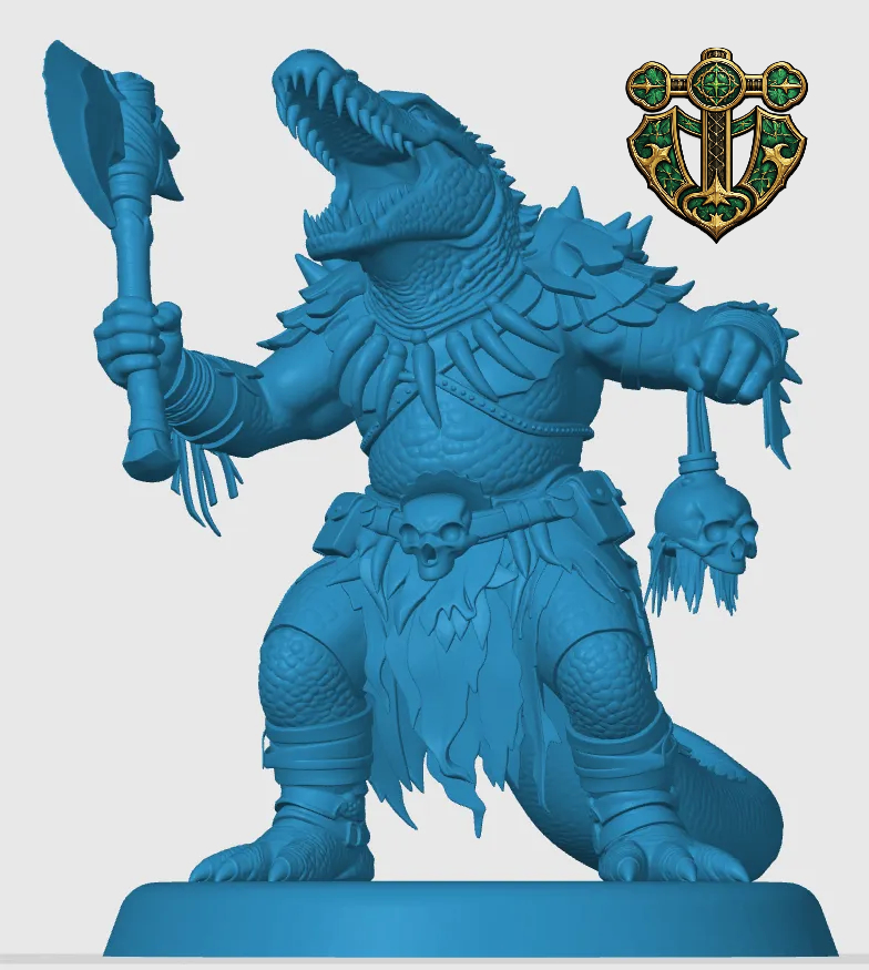 Lizardfolk Barbarian — miniatura 5