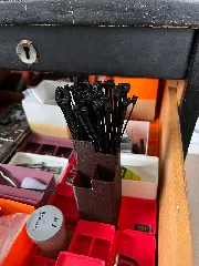 1x1 Gridfinity Ziptie Holder
