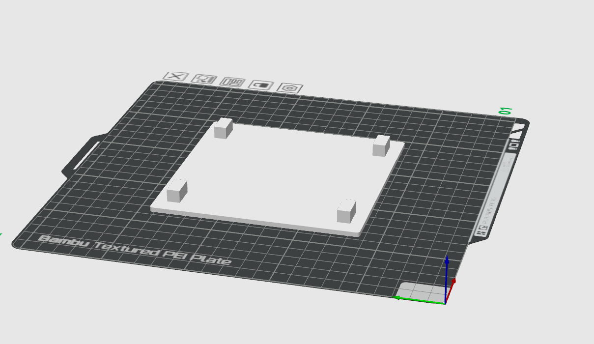 Plaque de bouchage pour aération rectangulaire : avec butées de maintien