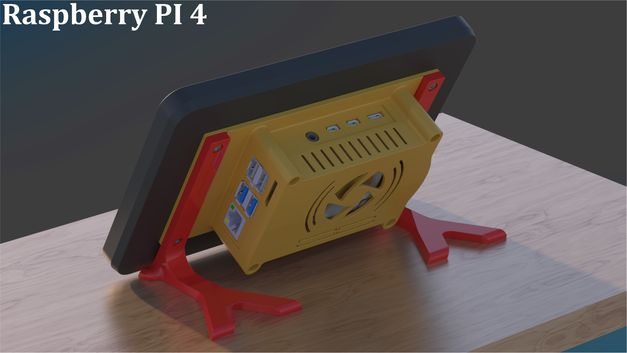Miniatura 7 do modelo 3D Raspberry Pi Touch Display 2 Case