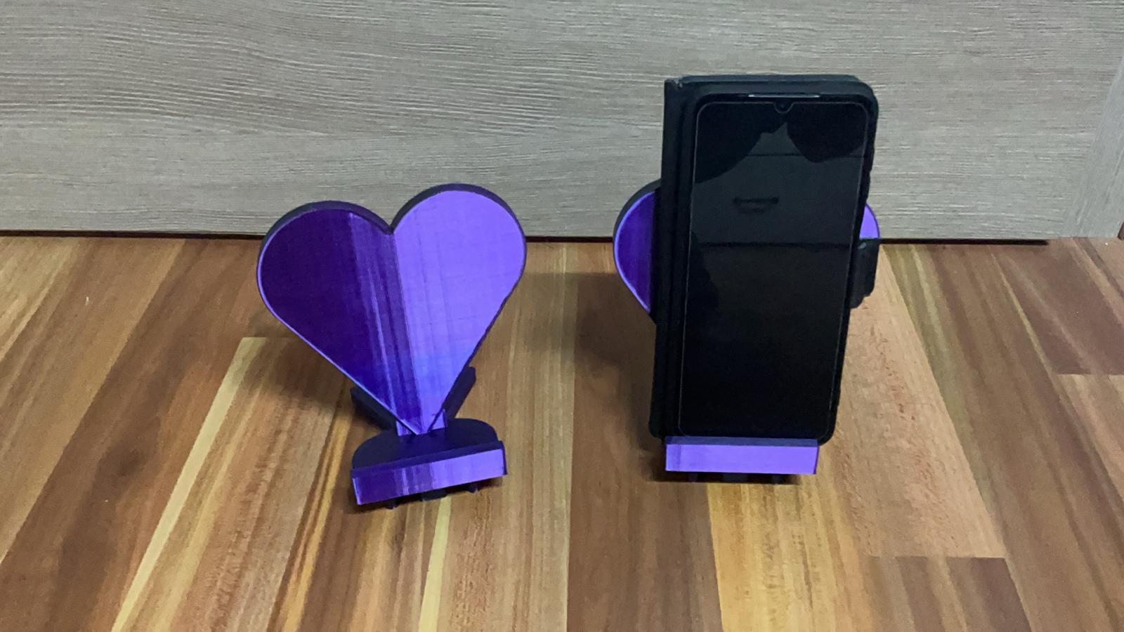 Phone holder heart shape — miniatura 2