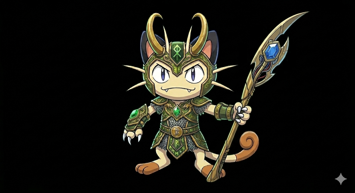 Meoth x Loki / Pokemon x Marvel