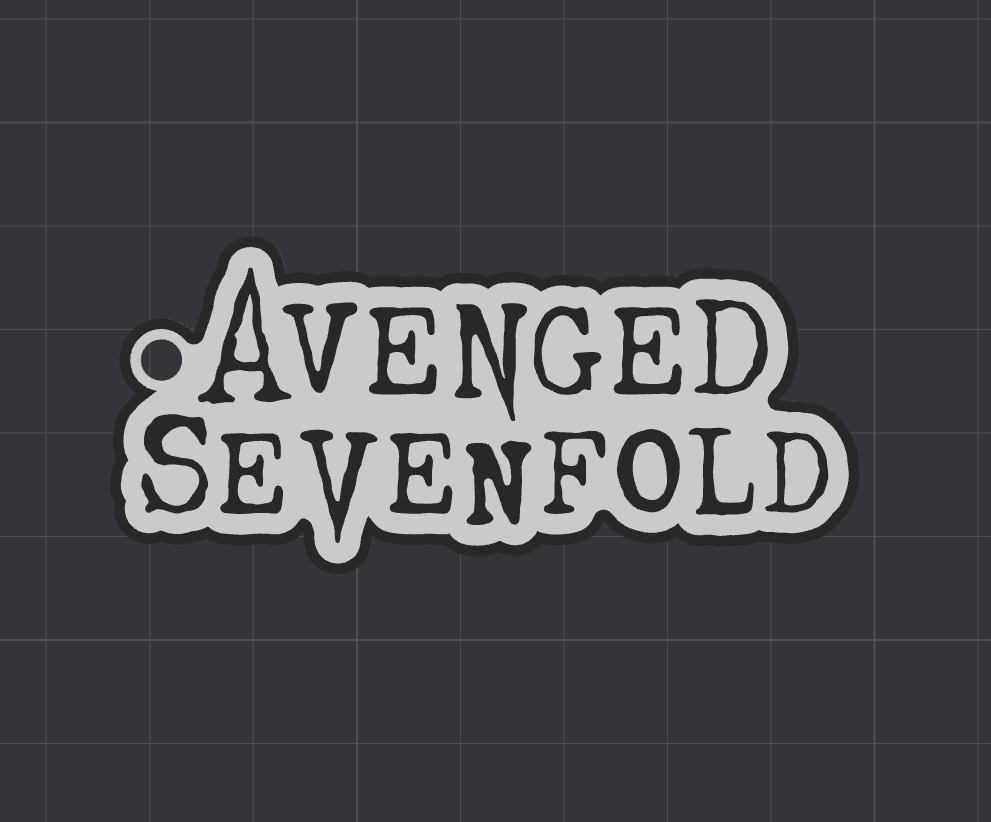 AVENGED SEVENFOLD KEYCHAIN (no ams)