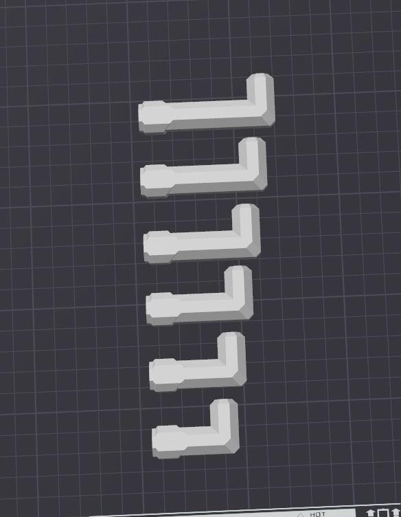 MultiBoard Bolt-Locked Hooks - 30 to 50x12·5 mm