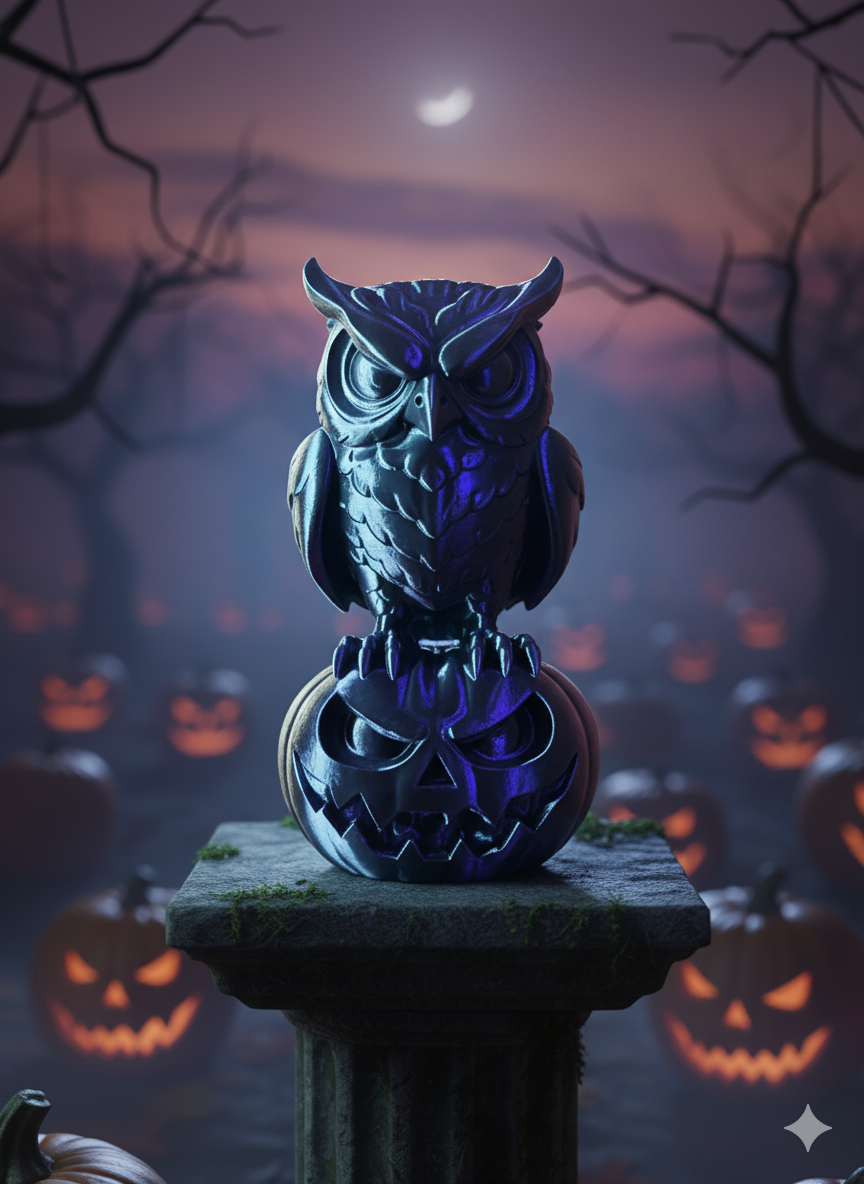Pumpkin Reaper Owl