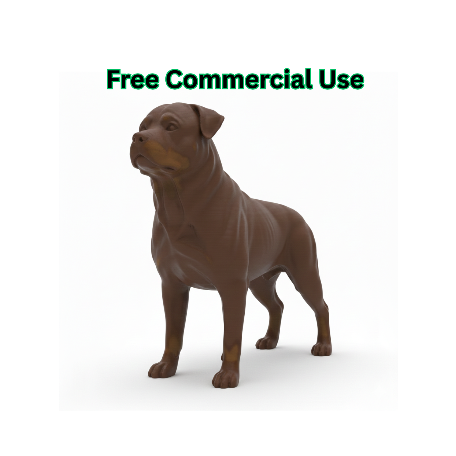 Rottweiler Dog Figurine
