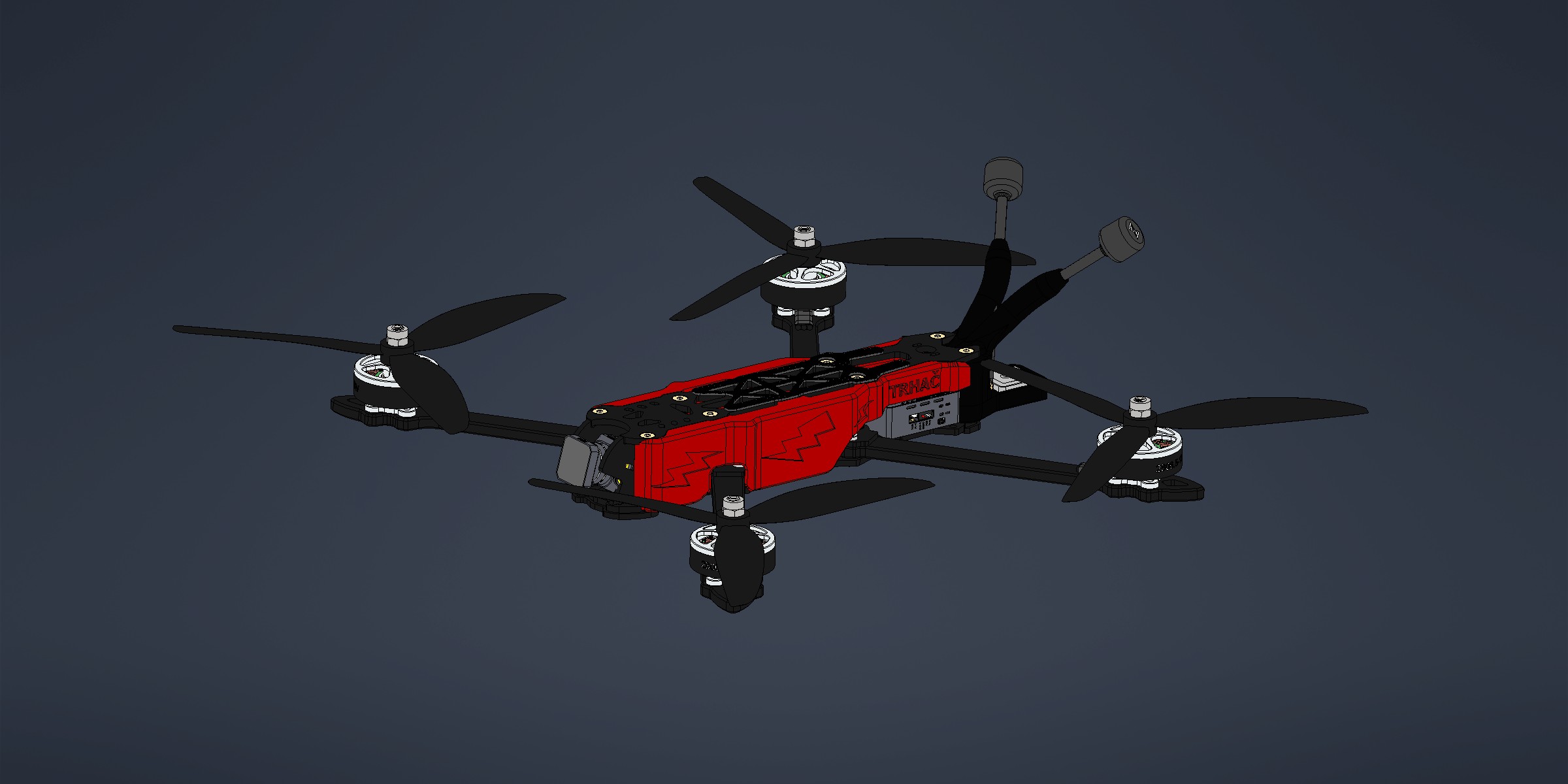Printable parts for GEPRC MK4 7in FPV drone frame