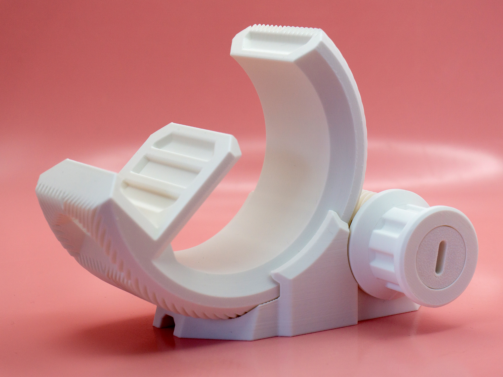Phone Stand Herringbone Cut by Pork3D
