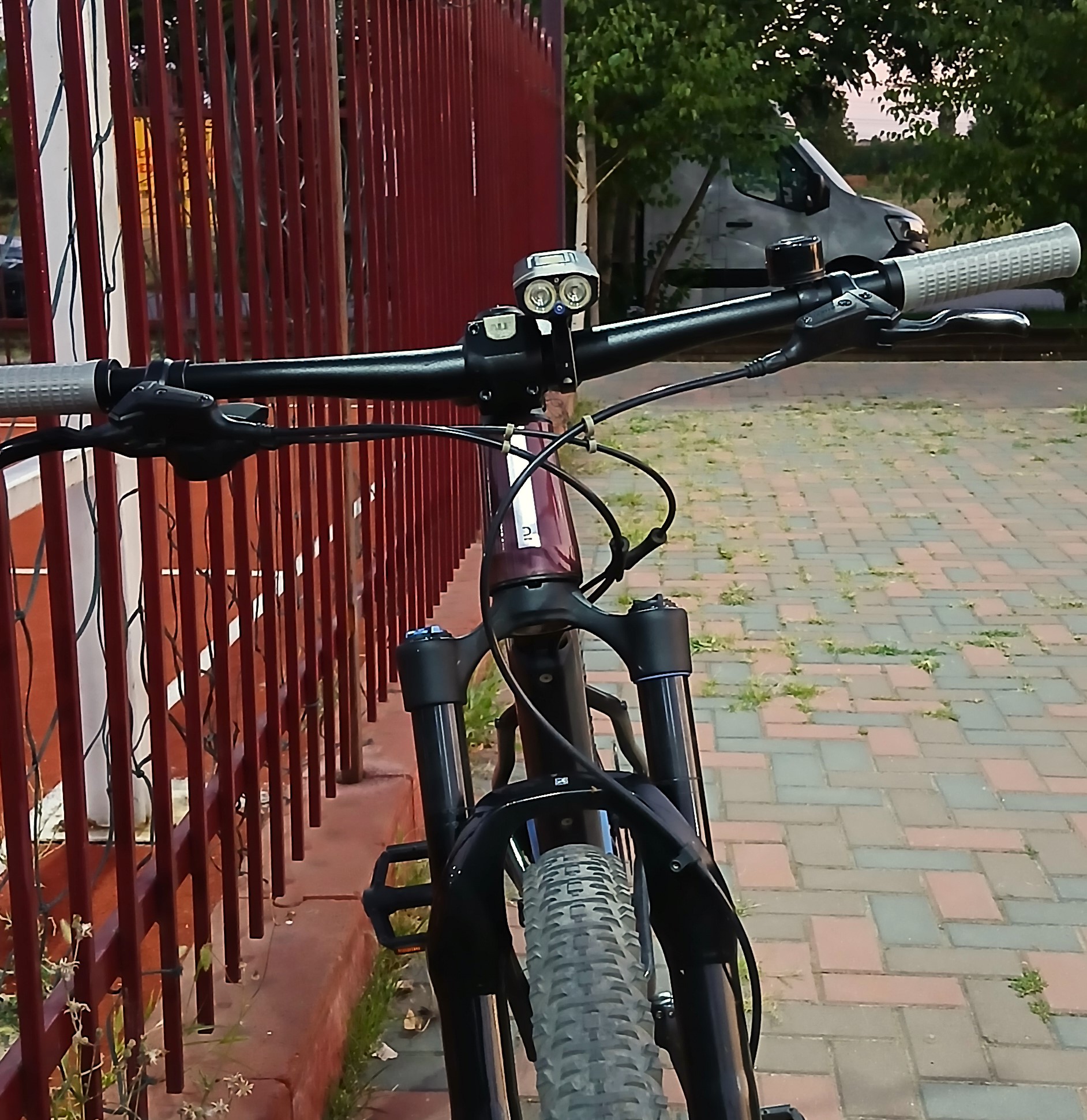Spiral bike cable holder / clip