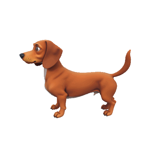 Dachshund Dog Figurine – 3D Printable Sausage Dog Model
