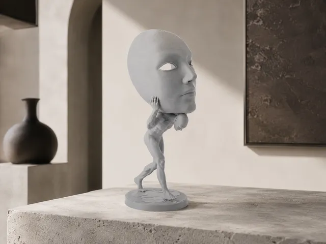 Mask Bearer Sculpture