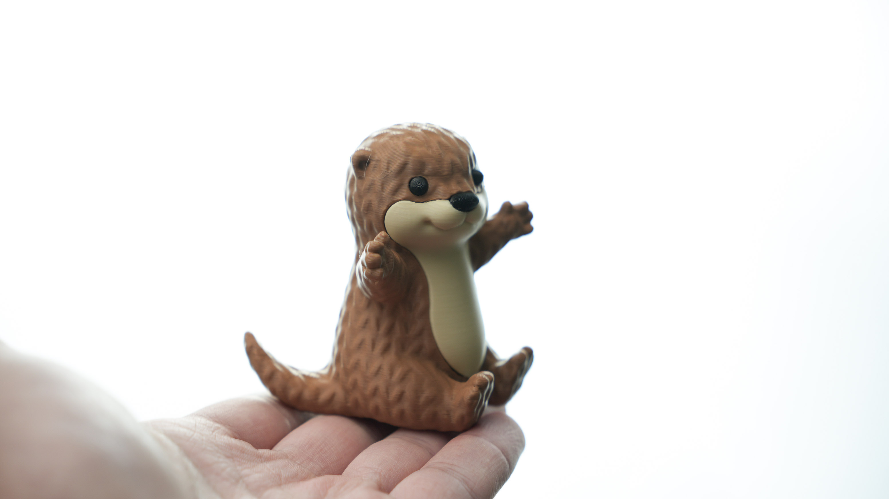 Miniatura 3 do modelo 3D Knitted Otter