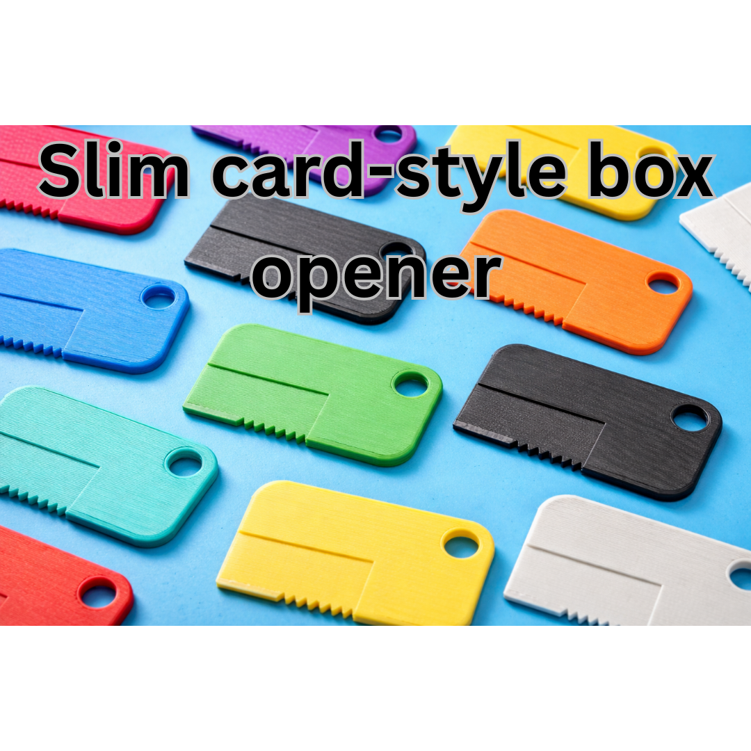 Slim card-style box opener
