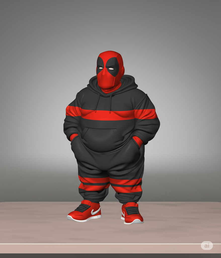 Fat 90s Tracksuit Deadpool