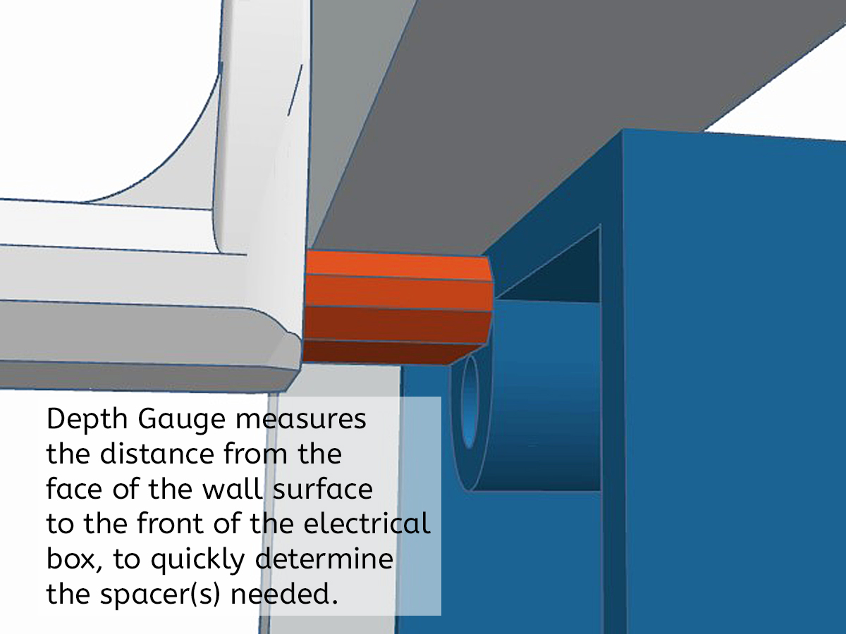 Depth Gauge (for Electrical Outlet Spacers, and many other uses) — miniatura 9