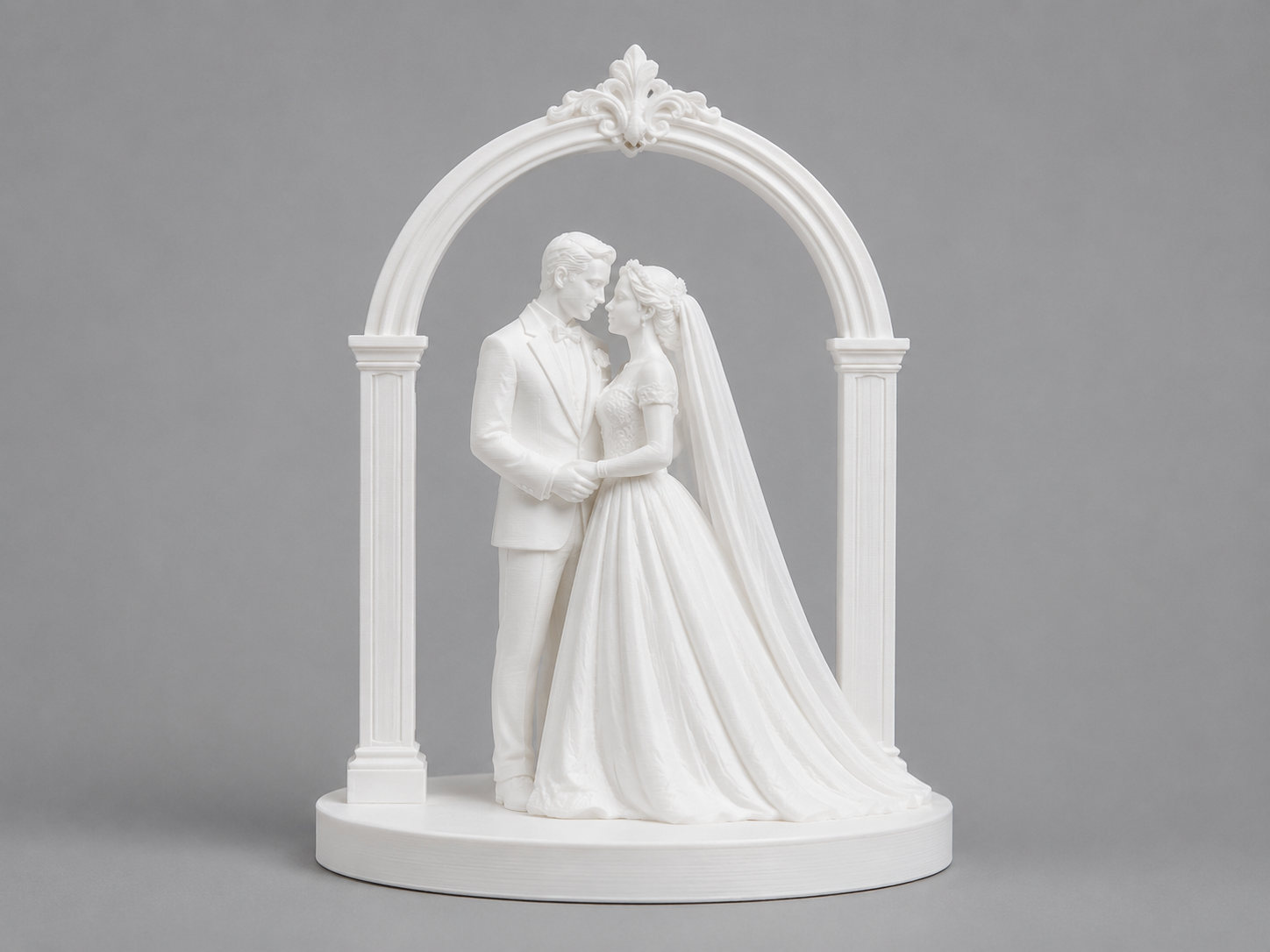 Hochzeitsfigur unter Bogen - Wedding figure under bow