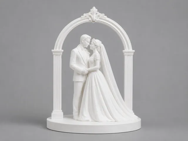 Hochzeitsfigur unter Bogen - Wedding figure under bow