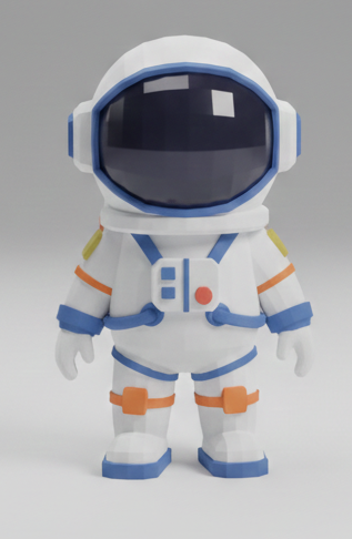 Space Astronaut Low Poly