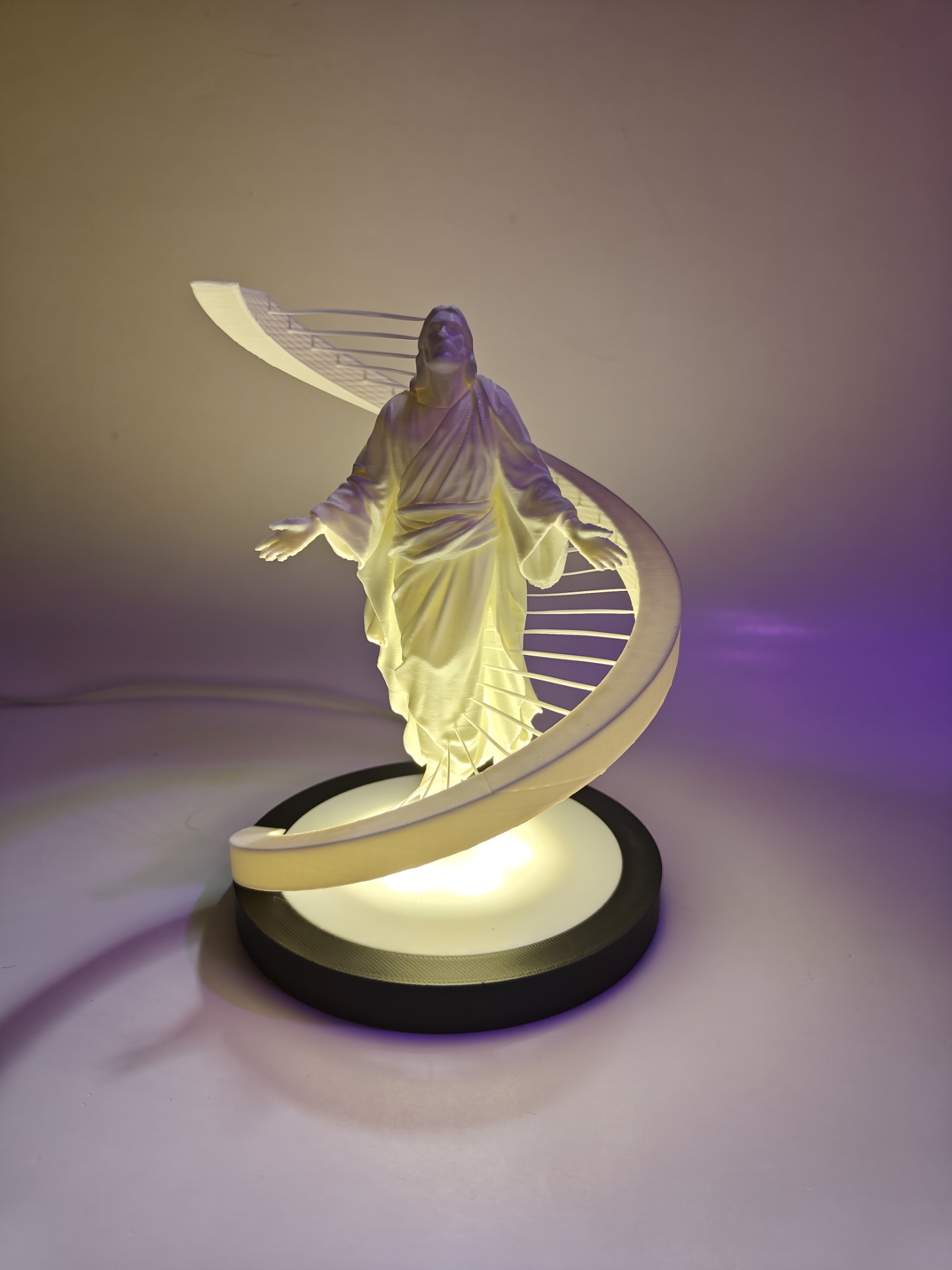 Miniatura 4 do modelo 3D Easter – Jesus’ Resurrection Suspended String Art