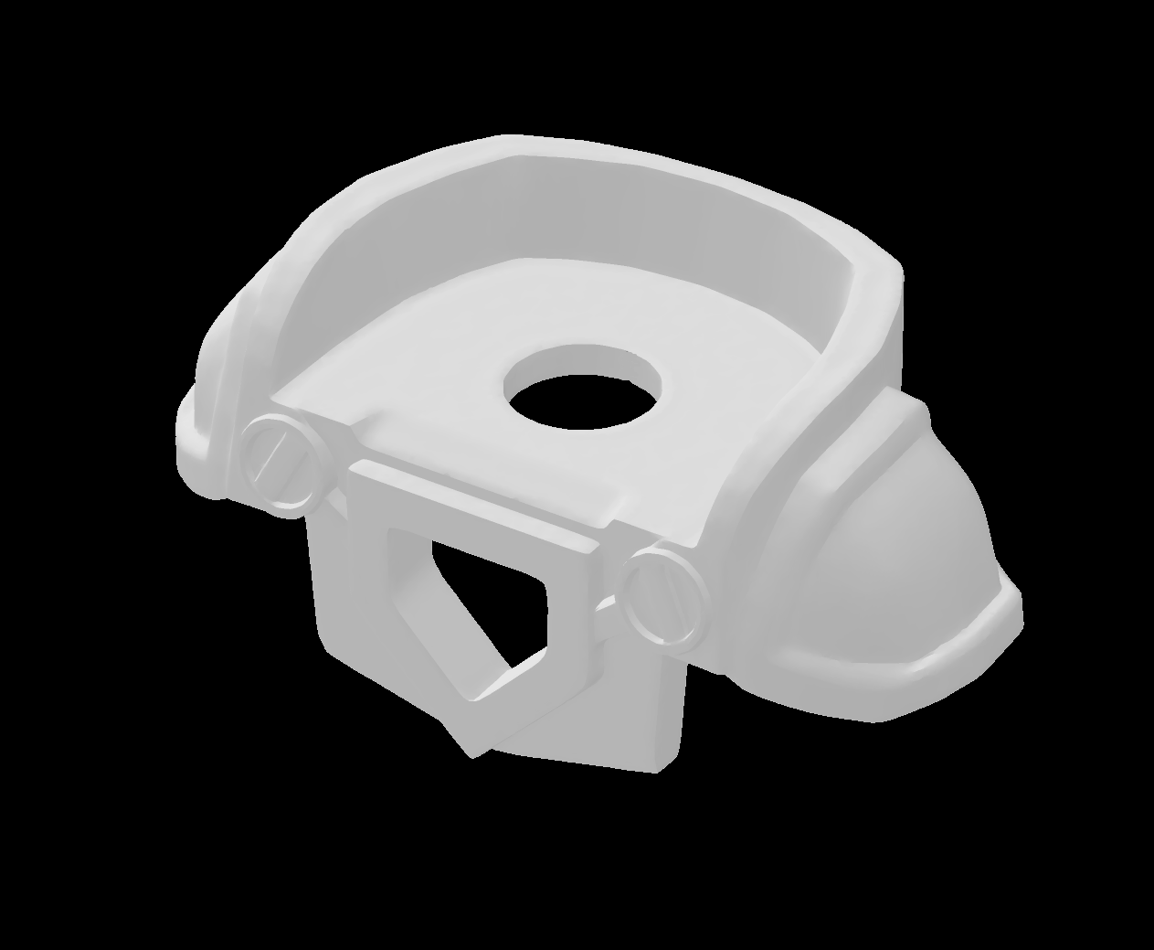 Lego Compatible (24097.dat) Minifig Armor Breastplate with Shoulder Pads Large Pentagonal Cutout and 2 Studs on Back