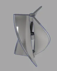 Hélice / Rotor de Eje Vertical (Turbina Eólica) / Vertical Axis Wind Turbine (VAWT) Rotor