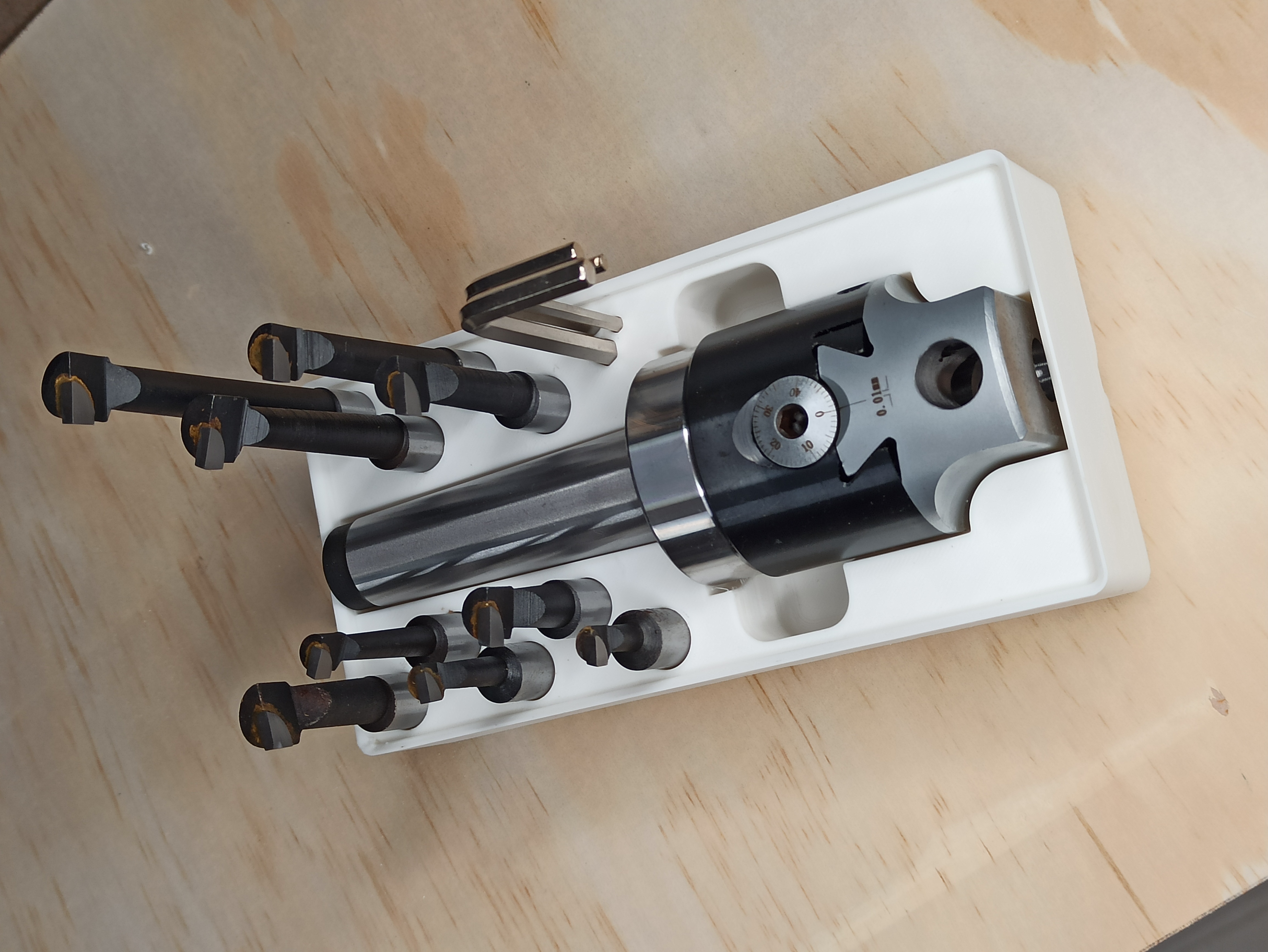 Gridfinity Trays for Boringhead, Drillchuck and ER32 Collet