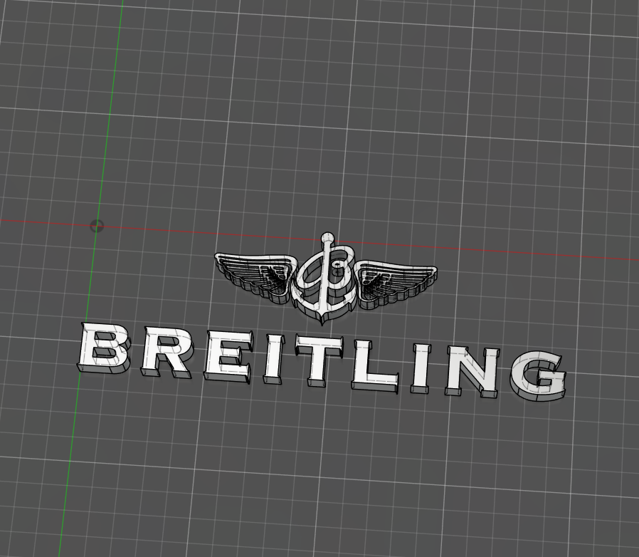 Breitling logo 3D model