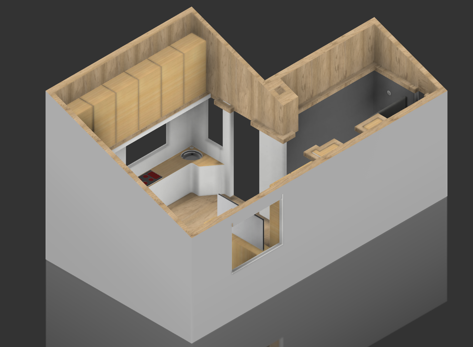 Miniatura 2 do modelo 3D Tiny house