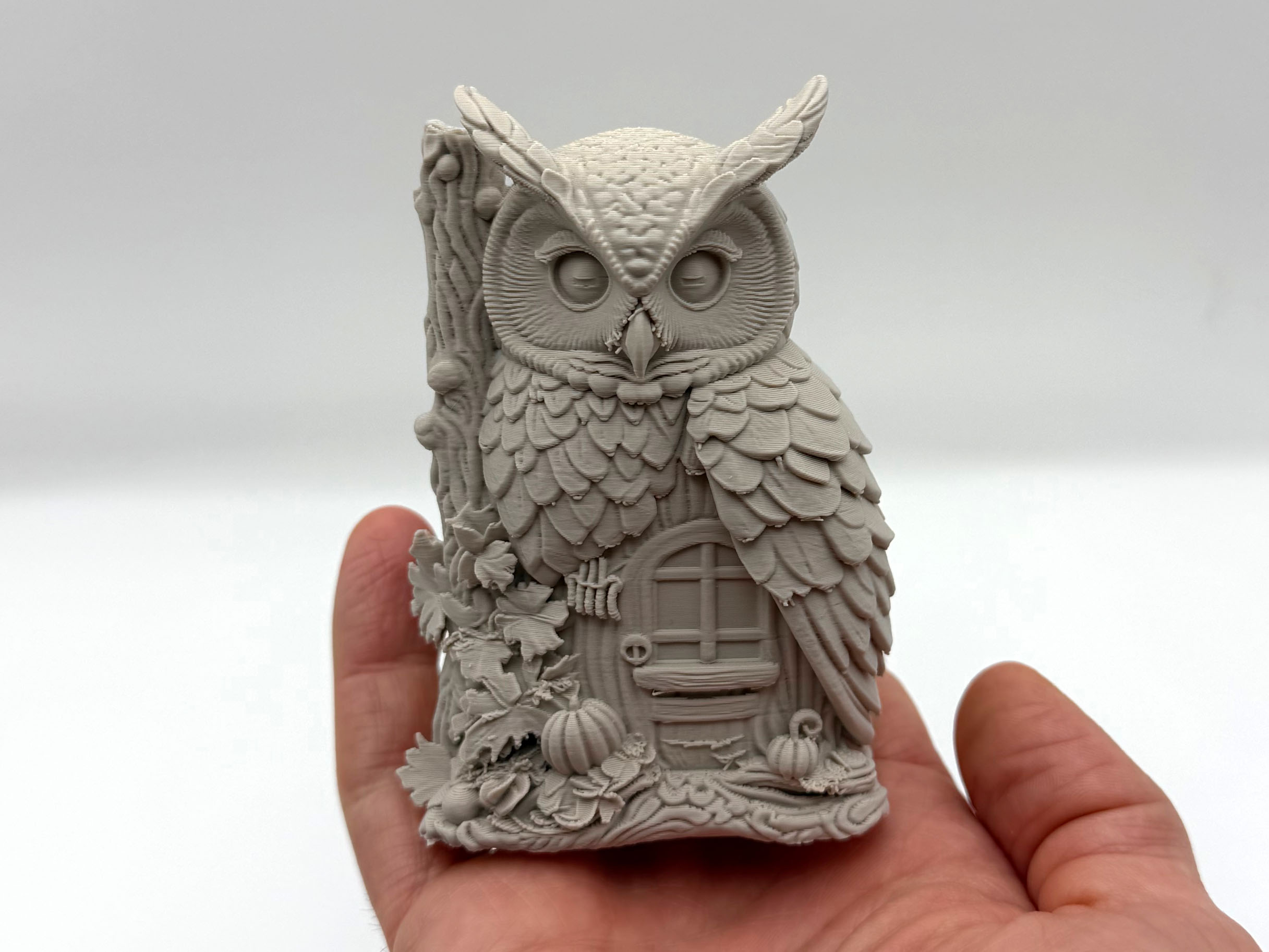 Wood Owl Fairy House