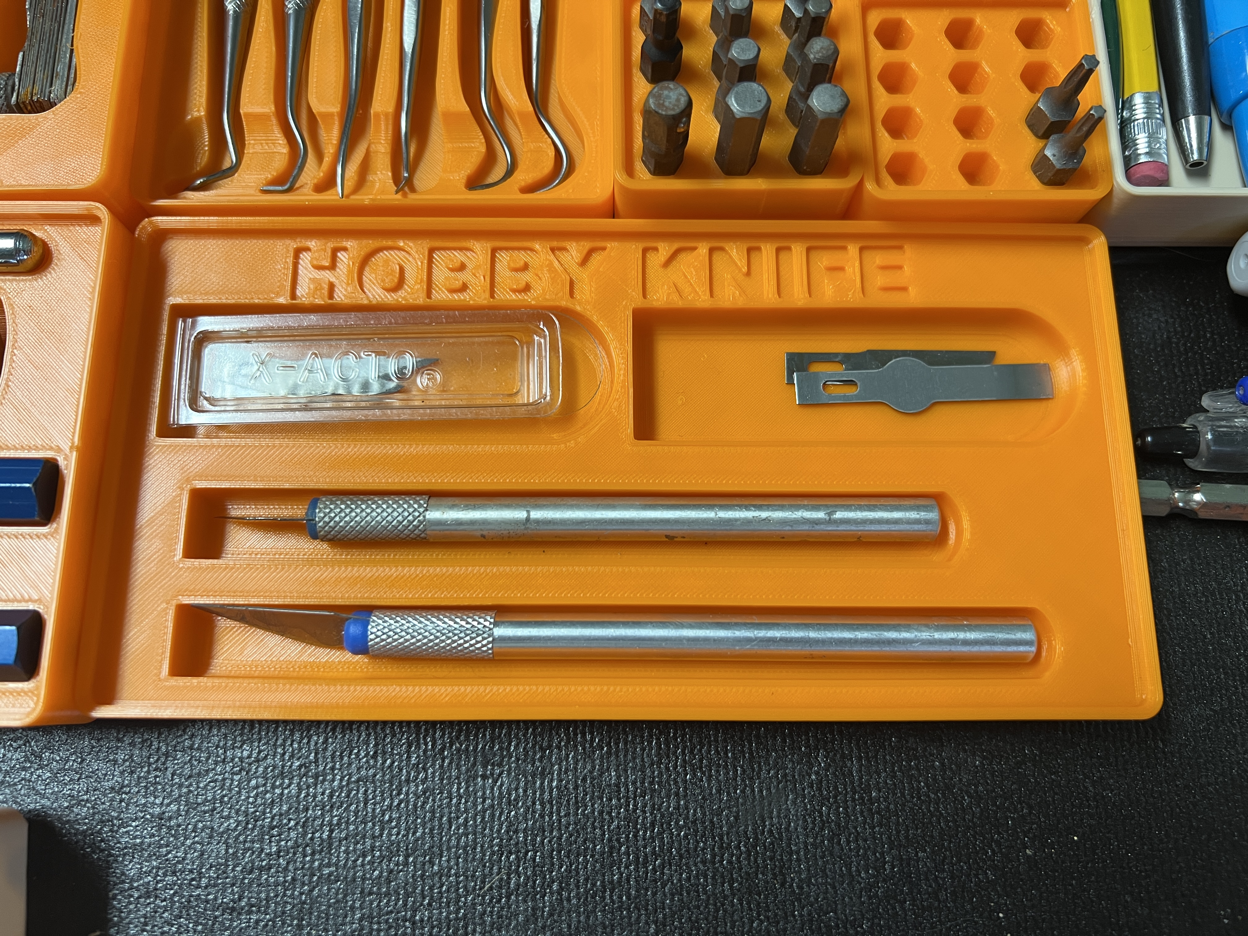 X-Acto Knife Holder - Gridfinity 4X2 (Hobby Knife)