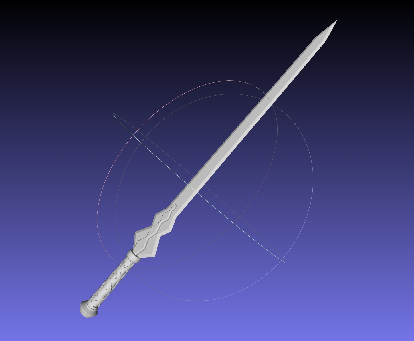 Sword Art Online Konno Yuuki Sword Printable Assembly