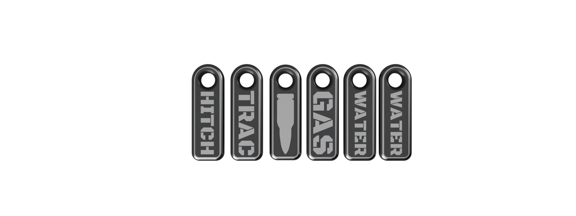 Offroad tool Keychain Tags