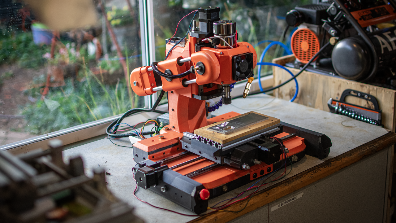 Rock Solid Milling Machine v.09 3D model thumbnail