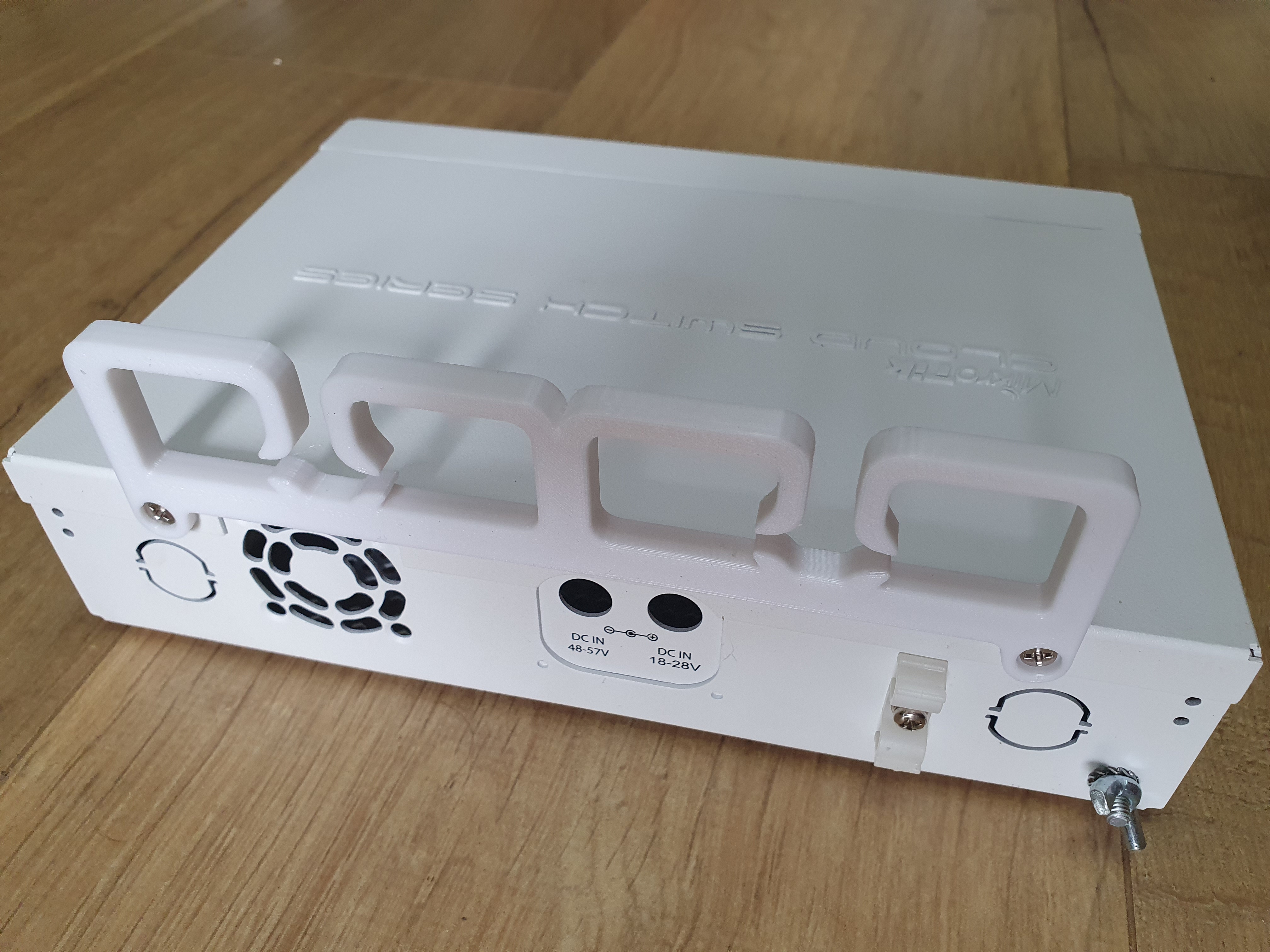 Wire organizer for Mikrotik CRS112