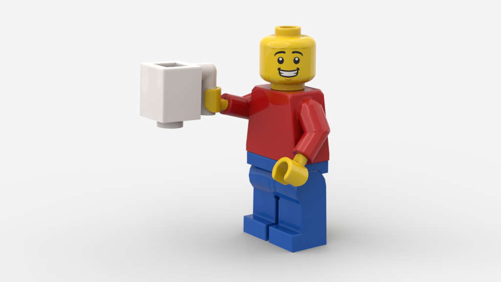 Brick, Modified 1 x 1 with Arm up