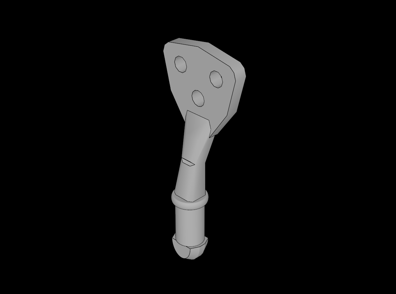 Lego Compatible (93082e.dat) Figure Friends Spatula with  3 Holes