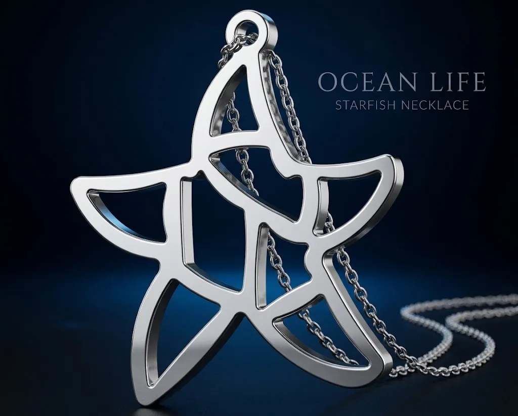 Necklace Collection Ocean Life 5 Sea Animal Pendant Designs by