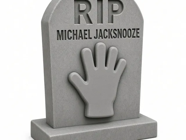 Michael Jacksnooze - Parody Halloween Gravestone