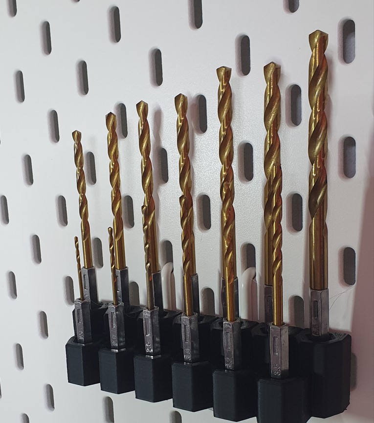 IKEA SKÅDIS 6.3mm (1/4”) Hex Bit Holder (with magnets)