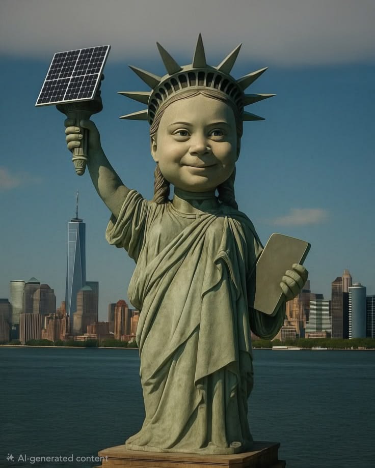 Statue of Liberty "Global Warming"