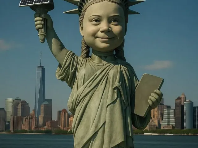 Statue of Liberty "Global Warming"
