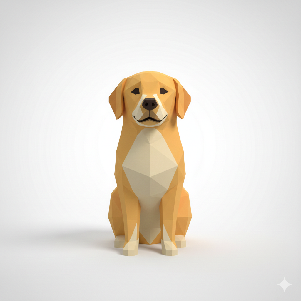 Dog Low Poly