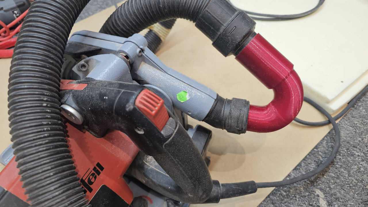 Adapter kątowy zagłębiarki Mafell dla odkurzacza MacAllister
