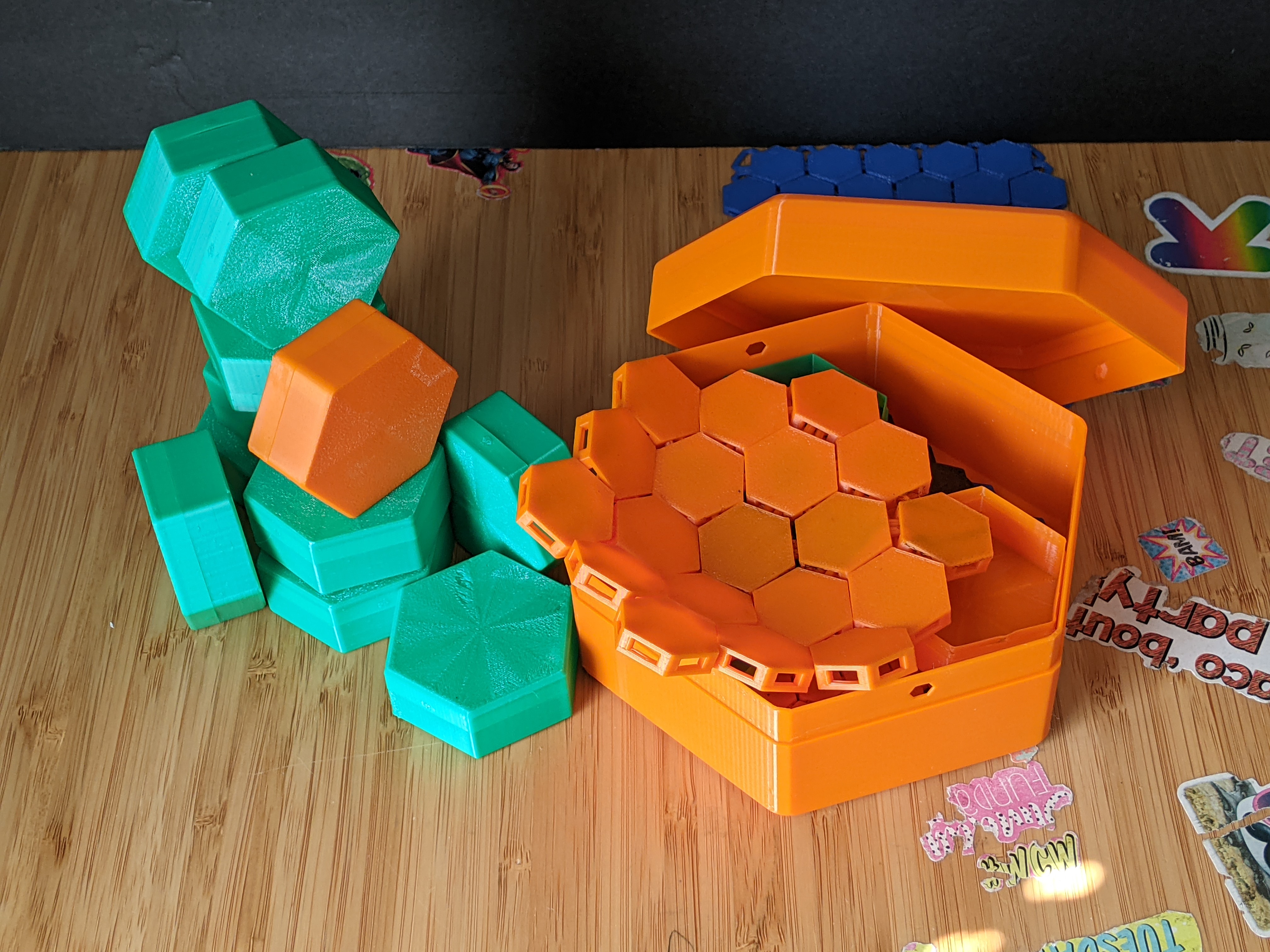 Miniatura 4 do modelo 3D Hexagonal Box Generator