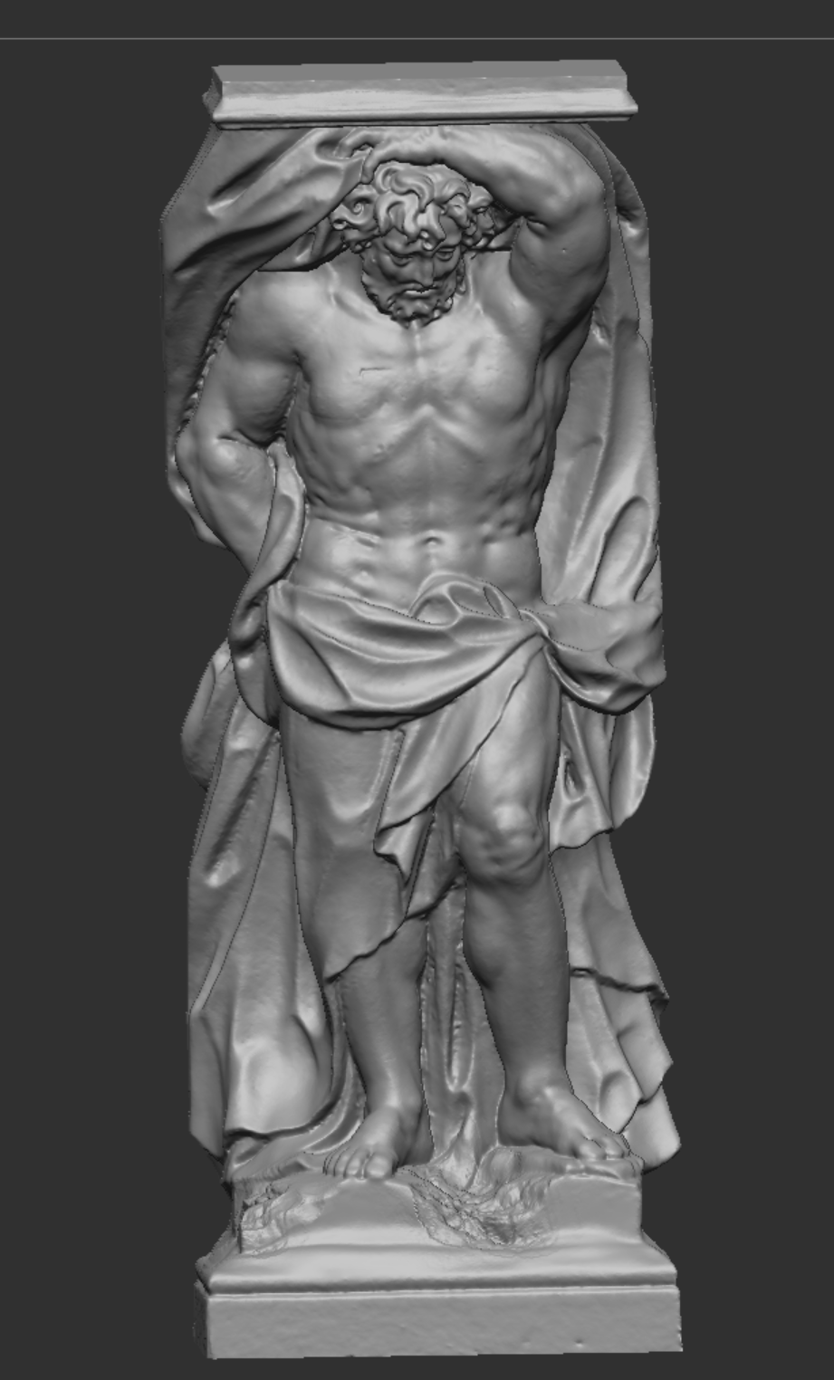 Atlas statue gpu support holder without support printing