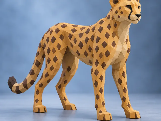 Low Poly Cheetah