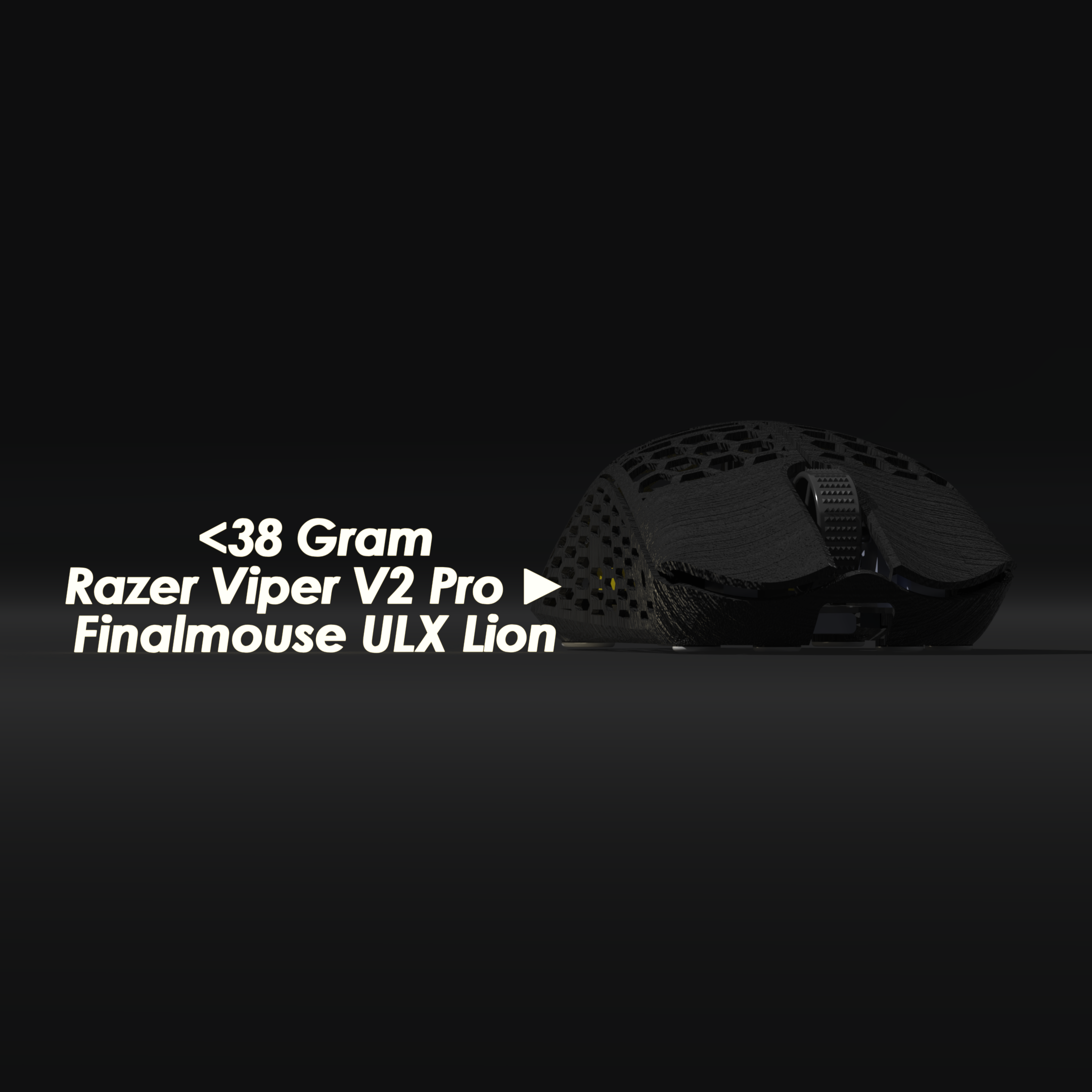 Viper V2 Pro Weight Reduction Mod <38g - Finalmouse ULX Lion Shape Conversion